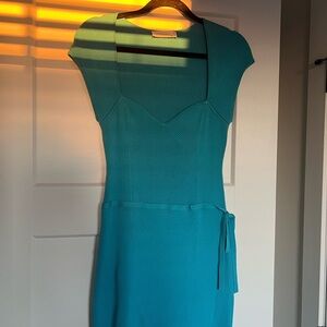 Jonathan Simkhai Teal Midi Dress